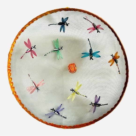 Food Cover Mesh & Wire Embroidered Food Dome Camping Picnics Food Cover - Picture 6 of 12